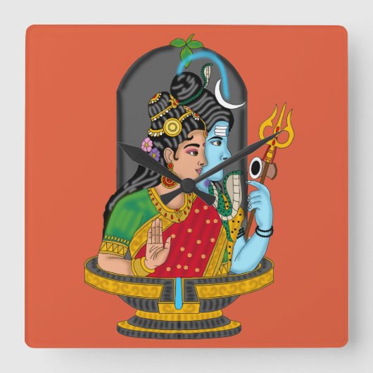 Shiva Parvati Göttliche Uhr  (Vorderseite)