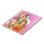Shiva Parvati Notepad Notizblock (Rotiert)