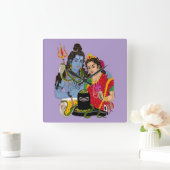 Shiva Parvati Wanduhr (Zuhause)