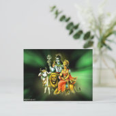 Shiva Postkarte (Stehend Vorderseite)