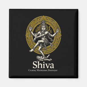 Shiva Schöpfer Erhalter Zerstörer Nataraja Hindu V Magnet