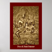 Shiva & Shakti Embrace Poster (Vorne)