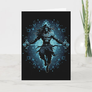 Shiva spiritueller hinduistischer Gott Tandava Tan Karte