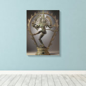 Shiva-Statue Leinwanddruck (Insitu (Holzboden))