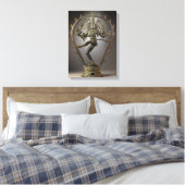Shiva-Statue Leinwanddruck (Insitu (Schlafzimmer))