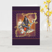 Shiva - Sunset Glow - Karte, Gruß, Hinweis Karte (Gelbe Blume)