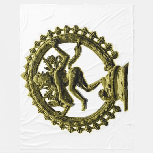 SHIVA SYMBOL FLEECEDECKE (Vorderseite)