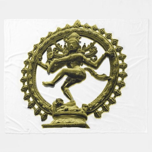 SHIVA SYMBOL FLEECEDECKE (Vorderseite (Horizontal))