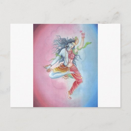 Shiva-Tanz Postkarte (Vorderseite)