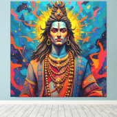 SHIVA THE DESTROYER-2 LEINWANDDRUCK (Insitu (Holzboden))