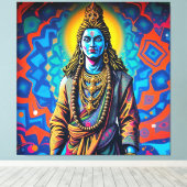 SHIVA THE DESTROYER-3 LEINWANDDRUCK (Insitu (Holzboden))