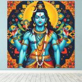 SHIVA THE DESTROYER-4 LEINWANDDRUCK (Insitu (Holzboden))