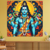 SHIVA THE DESTROYER-4 LEINWANDDRUCK (Insitu (Wohnzimmer))