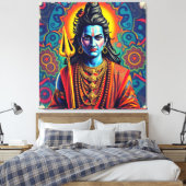 SHIVA THE DESTROYER-5 LEINWANDDRUCK (Insitu (Schlafzimmer))