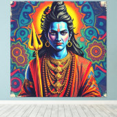 SHIVA THE DESTROYER-5 LEINWANDDRUCK (Insitu (Holzboden))