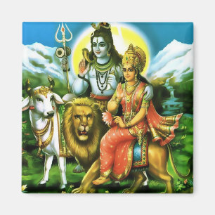 Shiva u. Parvati Magnet