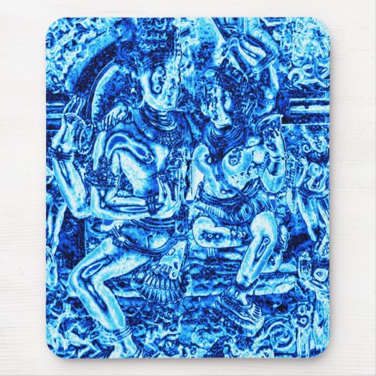 Shiva u. Shakti Umarmung Mousepad (Vorne)
