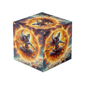 Shiva und die Sonne Würfel (Rückseite Schrägansicht)