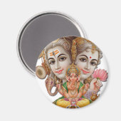 Shiva und Familie Magnet (Vorderseite/Rückseite)