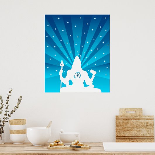Shiva und Om - Poster (Küche)