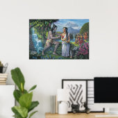 Shiva und Parvati - Das alles Ausgefallene Paar Poster (Heimbüro)