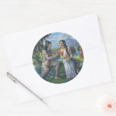 Shiva und Parvati - Das alles Ausgefallene Paar Runder Aufkleber (Umschlag)