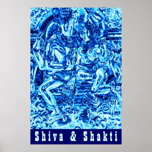 Shiva und Shakti Embrace Poster (Vorne)