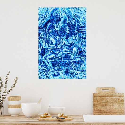Shiva und Shakti Embrace Poster (Küche)