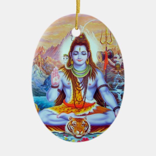 Shiva Verzierung Keramikornament (Vorne)