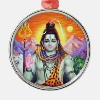 Shiva Verzierung - Version 4 Silbernes Ornament