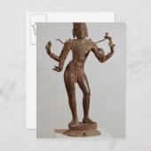 Shiva Vinadhara Dakshina-Murti, Dravidian Postkarte (Vorne/Hinten)