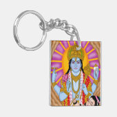 Shiva & Vishnu Keychain – Spiritual Combo Keyring Schlüsselanhänger (Vorderseite links)