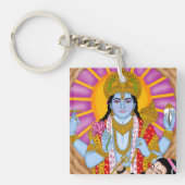 Shiva & Vishnu Keychain – Spiritual Combo Keyring Schlüsselanhänger (Vorderseite)
