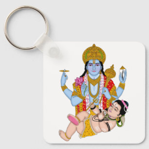 Shiva & Vishnu Schlüsselanhänger – Spiritueller Ko
