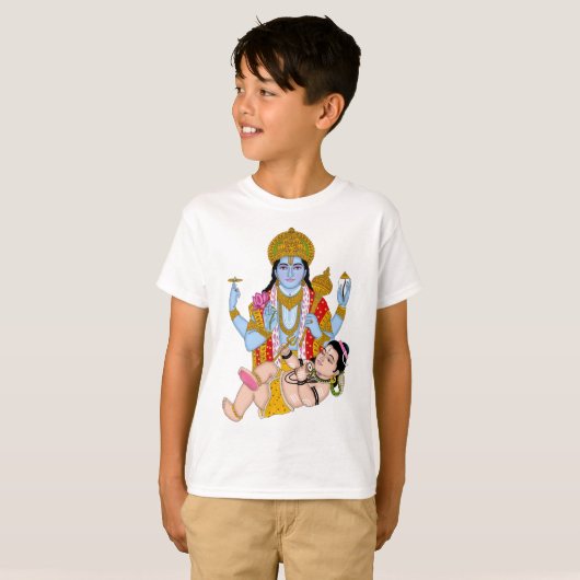 Shiva & Vishnu T-Shirts – Spiritual Wear for Devot (Vorne ganz)