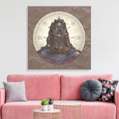 SHIVA ~ Wrapped Canvas Leinwanddruck (Insitu (Wohnzimmer))