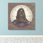 SHIVA ~ Wrapped Canvas Leinwanddruck (Insitu (Holzboden))
