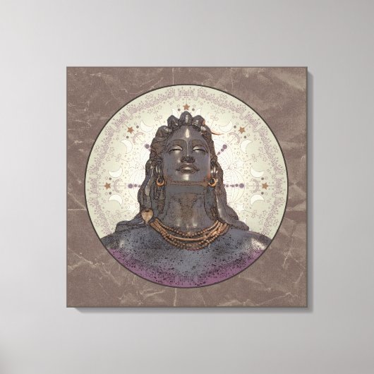 SHIVA ~ Wrapped Canvas Leinwanddruck (Vorderseite)