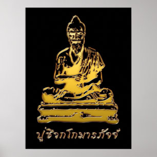 Shivago Komarpaj Buddha der thailändischen Massage Poster