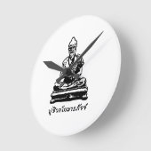 Shivago Komarpaj Buddha of Thai Massage Runde Wanduhr (Winkel)