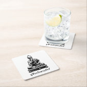 Shivago Komarpaj Buddha Thai Massage Rechteckiger Pappuntersetzer (Vor Ort)