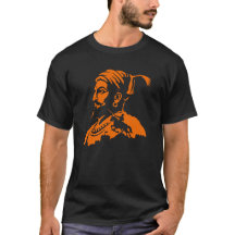 Shivaji Maharaj Krieger Silhouette T-Shirt