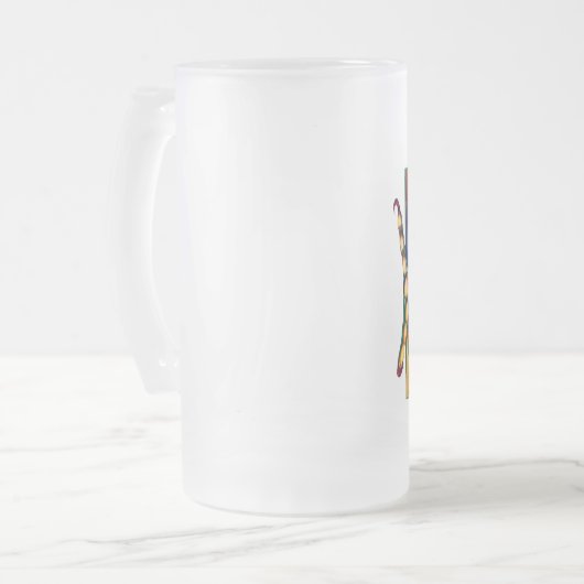 Shivan Drache-Tasse Mattglas Bierglas (Vorderseite Links)