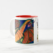 Shivan Drache-Tasse Zweifarbige Tasse (Vorderseite Links)