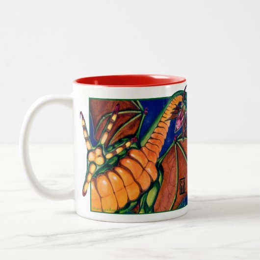 Shivan Drache-Tasse Zweifarbige Tasse (Links)