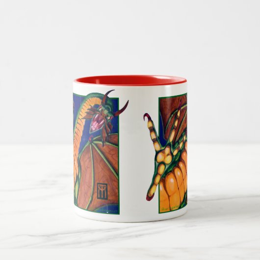 Shivan Drache-Tasse Zweifarbige Tasse (Mittel)