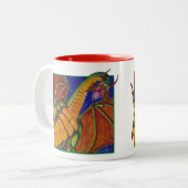 Shivan Drache Zweifarbige Tasse (Vorderseite Links)
