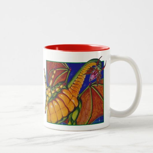 Shivan Drache Zweifarbige Tasse (Rechts)