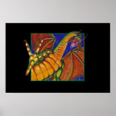Shivan Dragon druckt schwarz Poster (Vorne)