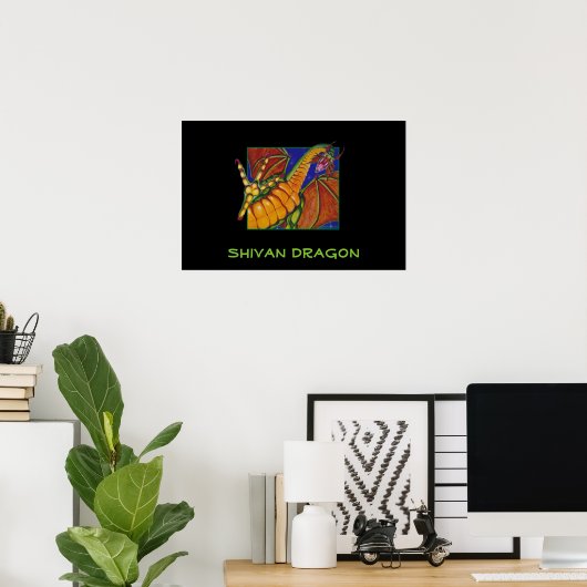 Shivan Dragon Poster (Heimbüro)